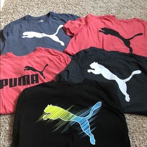 Lot of 5 Puma t-shirts